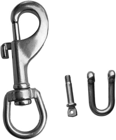 2X Stainless Scuba Diving Light Torch Holder Single End Bolt Snap Clip Shackle in Saudi Arabia