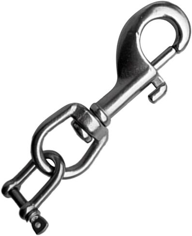 2X Stainless Scuba Diving Light Torch Holder Single End Bolt Snap Clip Shackle in Saudi Arabia