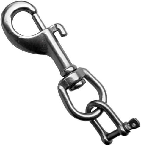 2X Stainless Scuba Diving Light Torch Holder Single End Bolt Snap Clip Shackle in Saudi Arabia