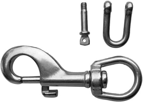 2X Stainless Scuba Diving Light Torch Holder Single End Bolt Snap Clip Shackle in Saudi Arabia
