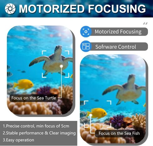 4MP HD 90FPS Electric Focus Underwater Viewing Camera with Lens Cleaning Brush Independent Lighting for Aquaculture, Marine IP Monitoring Camera with 32ft Cable (MP, 4) in Saudi Arabia