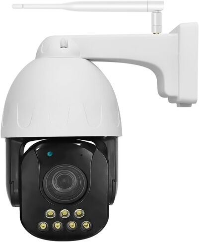 5MP 30X Optical Zoom PTZ Auto Tracking Dual WiFi Wireless IP Camera | Support 2.4G 5GHz WiFi Onvif Bluetooth, Motion Detection Siren Spotlight Night Vision Infrared 330ft in Saudi Arabia