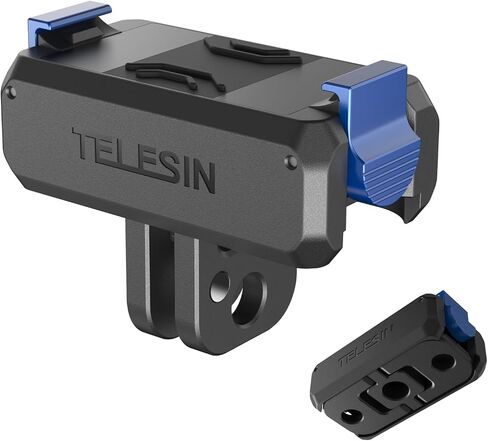 TELESIN Magnetic Adapter Mount for DJI Osmo Action 5 Pro/4/3 & OSMO 360 | 2-in-1 Foldable Base with 1/4" Screw Hole, Magnetic Quick Release Adapter Mount, DJI OSMO 360 Osmo Action 5 Pro Accessories in Kuwait