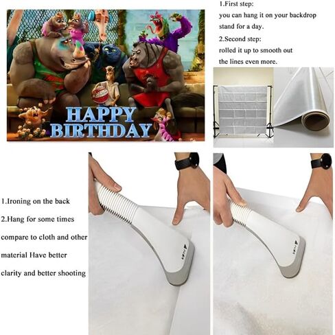 Background Goat Birthday Decorations, Goat Happy Birthday Banner Backdrop for Birthday Party Supplies (5x3ft) in Kuwait