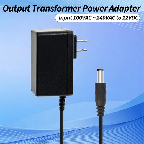 UL Listed 12V 2A AC/DC Adapter Power Supply | 9 Tips for LED Strip Lights, CCTV Cameras, GPS, Routers, 100-240V 50/60Hz Input, 4 ft DC Cord, 2000mA in Saudi Arabia