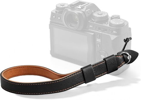 Camera Wrist Stra - Camera Straps for Photographers, Quick Release Strap | Adjustable Camera Hand Strap with Safer Connector for DSLR SLR Mirrorless Cameras (Black) in Kuwait