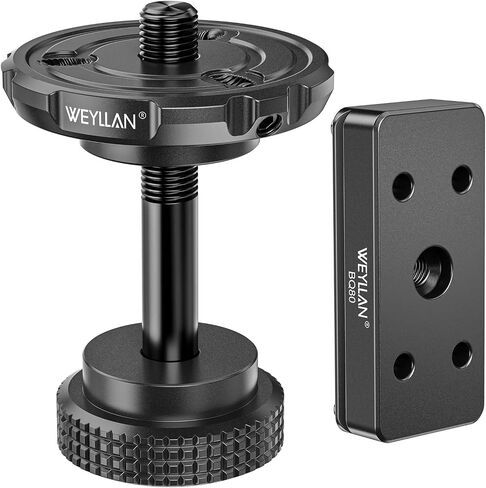 WEYLLAN BA3&BQ80 Arca Tripod Ball Head Conversion Kit for BOG DeathGrip, Aluminum Saddle Mount & Ball Head Conversion Adapter Set 54mm Mounting Pan with 3/8" Female Thread in Saudi Arabia