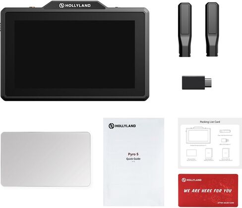 Hollyland Pyro 5 Wireless Video Transmitter and Receiver with 5.5 Inch Camera Field Monitor, 1500nit, 1312 ft, HDMI, SDI, RTMP (Bundle) in Saudi Arabia