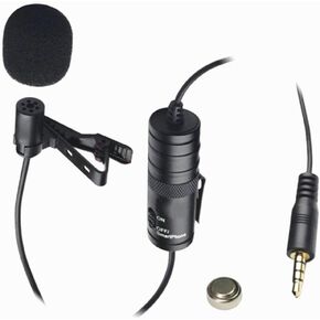 Vidpro External Microphone, Compatible with Vivitar DVR 1020 Camcorder XM-L Wired Lavalier Microphone - 20' Audio Cable - Transducer Type: Electret Condenser in Kuwait