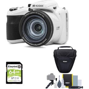Kodak PIXPRO AZ425 Astro Zoom 20MP Digital Camera Bundle (Red) | 64GB SD Card, Accessory Kit, 42x Optical, (3 items) in Kuwait