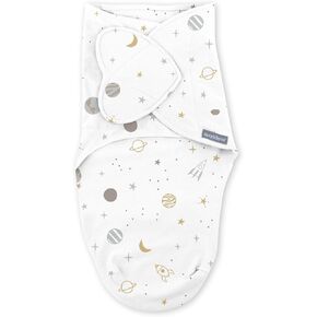 SwaddleMe by Ingenuity Easy Change Baby Swaddle in Size Small/Medium, 0-3 Months, 7-14 Pounds, 3-Pack with Easy Change Zipper -Zebra Botanical in Saudi Arabia