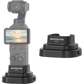 Desktop Car Mount for DJI Osmo Pocket 4P/4/3 Accessories | 2-in-1 Detachable Non-Slip Silicone Stand Camera Mount Support Base, for Driving POV Videos, Travel Vlogging & Road Recording in Saudi Arabia