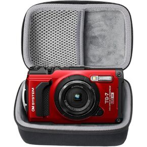 Protective Travel Carrying Case Compatible with OM System Tough TG-7 Red Underwater Camera (Only Case) in Kuwait