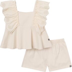 MODERNMOMENTS Baby Girls' 2-piece Gauze Top & Short Set in Saudi Arabia