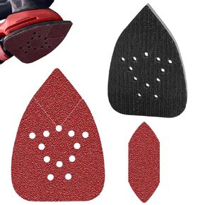 FOWOK 100Pcs Sandpaper for Black+Decker Detail Sander with Foam Sanding Pad in Saudi Arabia