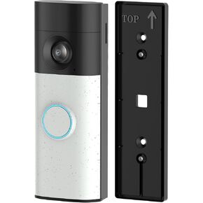 No Drill Doorbell Mount for Ring/Battery Doorbell/Plus/Pro(2026 Model) | Strong Adhesive Mounting Backplate, Sturdy ABS Plastic, Easy Install Accessories Kit, Doorbell Holder for Apartment Door in Saudi Arabia