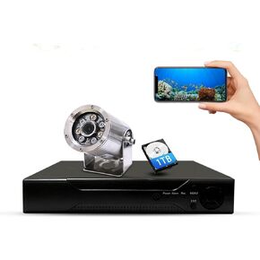 Barlus POE Underwater Camera System with 1TB HDD Underwater IP Camera HD Surveillance Night Vision Easy Remote Access with 66ft Cable in Saudi Arabia