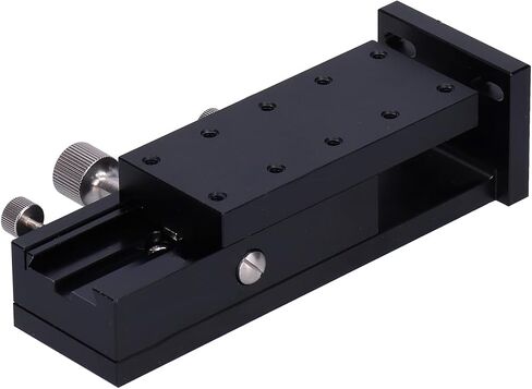 Manual Slide Stage for Fine Tuning Z-Axis, Gear-Type Knob Control Trimming Platform, 40x90mm Sliding Table, Aluminum Alloy Construction, for Optical Equipment in Saudi Arabia