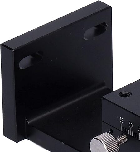 Manual Slide Stage for Fine Tuning Z-Axis, Gear-Type Knob Control Trimming Platform, 40x90mm Sliding Table, Aluminum Alloy Construction, for Optical Equipment in Saudi Arabia