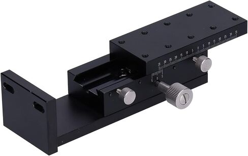 Manual Slide Stage for Fine Tuning Z-Axis, Gear-Type Knob Control Trimming Platform, 40x90mm Sliding Table, Aluminum Alloy Construction, for Optical Equipment in Saudi Arabia