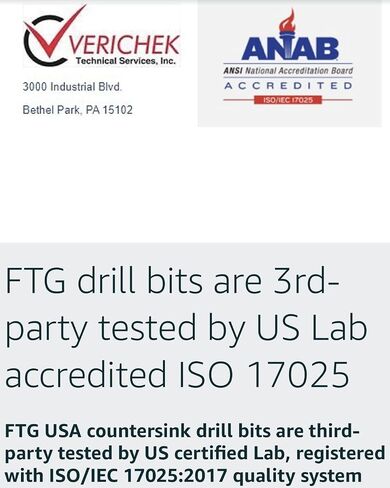 FTG USA 3 Pc #10 3/16" Replacement Tapered Drill Bit Only All Same Size Set | Wood Countersink Replacement: 3 Pc HSS M2 tapered drill bits for woodworking countersink tools. 1/4" hex shank. No cutter in Saudi Arabia
