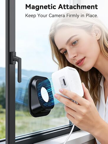 Outinput Window Camera Mount Window Security Camera PC340, Direction 18 Degree, Adhesive Mount (Black) in Saudi Arabia