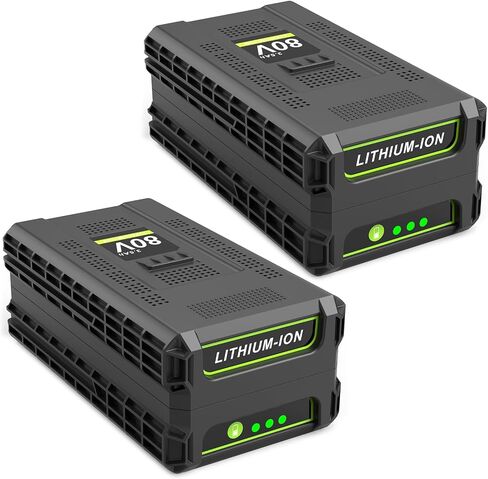 ARyee 2-Pack 80V 3500mAh بديلة لبطارية Greenworks 80v GBA80200 GBA80300 GBA80400 أدوات الطاقة اللاسلكية ليثيوم أيون (غير مناسبة لكوبالت) in Kuwait