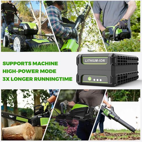 ARyee 2-Pack 80V 3500mAh بديلة لبطارية Greenworks 80v GBA80200 GBA80300 GBA80400 أدوات الطاقة اللاسلكية ليثيوم أيون (غير مناسبة لكوبالت) in Kuwait