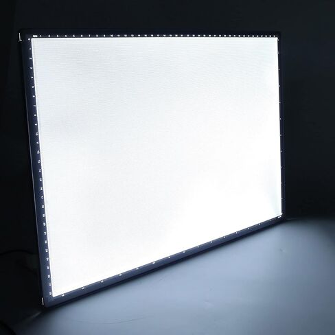 Chiyyak 16.9x12.2 Inch LED Barber Light Box Poster for Easy Image Replacement with Metal Stand in Saudi Arabia