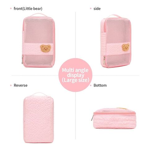Diaper Bag Organizer Pouches - 2 Pack, Small Diaper Bag Mini Purse | Travel Baby Bag for Boys & Girls, Pink in Saudi Arabia