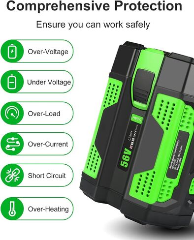5.0Ah Replacement for EGO 56V Battery Compatible with EGO Power Tools | Long lasting,LED indicator,High performance,Safety protection,ARC design,Compatible with EGO power tools chargers in Saudi Arabia