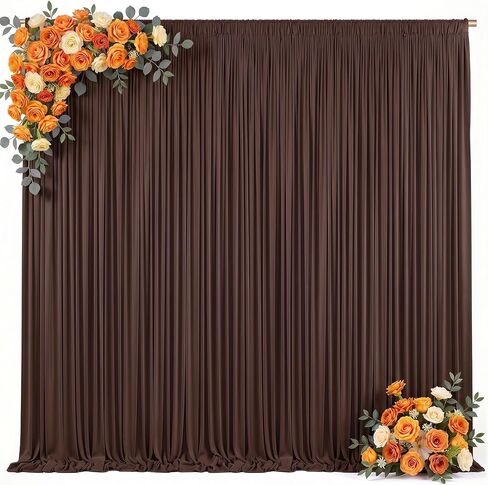 10x8ft Beige Backdrop Curtain for Parties Wrinkle Free Fabric Backdrop Curtain Wedding Photo Backdrop Drapes for Birthday Party Baby Shower Bridal Shower Photography Back Drop 2 Panels 5x8FT in Saudi Arabia