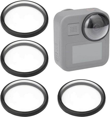 4-Pack Lens Covers for GoPro Max, Protective Lens Guards | Shockproof, Dustproof and Waterproof Lens Covers with Anti-Oil Coating for GoPro Max Cameras in Kuwait