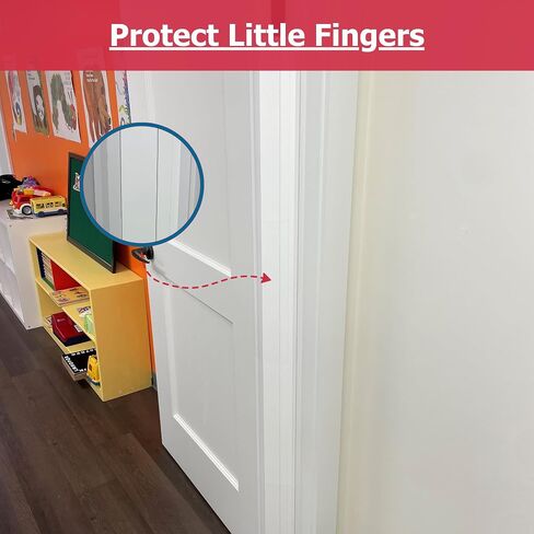 Cardinal Gates PinchNot CSP29 90° Door Finger Pinch Guard, Front & Rear | Front and rear door finger pinch guards fit residential doors opening to 90 degrees. Adhesive installation; no tools. in Saudi Arabia