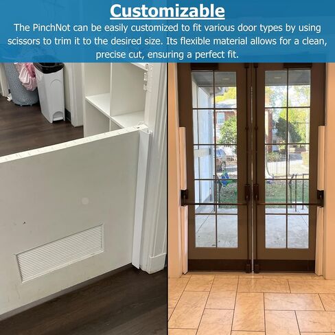 Cardinal Gates PinchNot CSP29 90° Door Finger Pinch Guard, Front & Rear | Front and rear door finger pinch guards fit residential doors opening to 90 degrees. Adhesive installation; no tools. in Saudi Arabia
