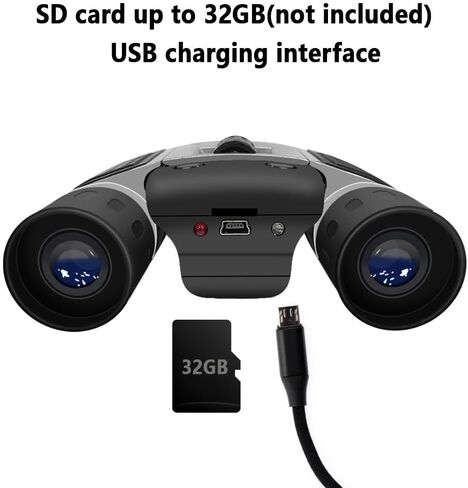 Digital Binoculars with Camera & Video Recording 10x Zoom High Clear CMOS Night Vision Portable Camera Binoculars for Adults in Saudi Arabia