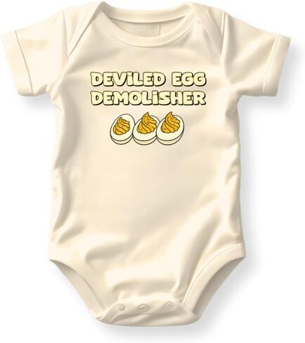 Devileved Egg Funny Baby bodysuit, Cute Fall Outfit, Gift for Baby Shower, Thanksgiving Shirt for Kids in Saudi Arabia