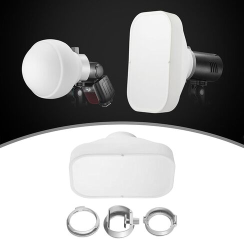 Soft Light Modifier Silicone Photography Softbox Lantern Install Shade Light Control Suitable for Portrait, Rectangular in Kuwait