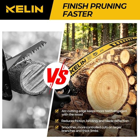 15" Pruning Blade for Reciprocating Saw,Arc Edge Japanese Saw,5 Pack | 6 TPI, Heat Treated CR-V Steel, Cuts Wood & Tree Limbs, Less Binding, Fits Dewalt/Milwaukee/Makita/Bosch in Saudi Arabia
