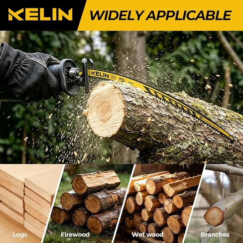 15" Pruning Blade for Reciprocating Saw,Arc Edge Japanese Saw,5 Pack | 6 TPI, Heat Treated CR-V Steel, Cuts Wood & Tree Limbs, Less Binding, Fits Dewalt/Milwaukee/Makita/Bosch in Saudi Arabia