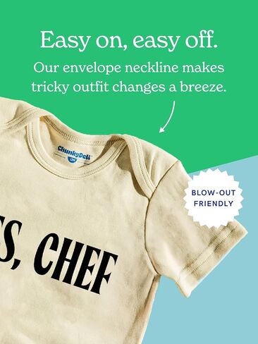 Chunky Deli Baby + Newborn 100% Cotton Bodysuit Girls & Boys Foodie Inspired Graphic Romper in Kuwait