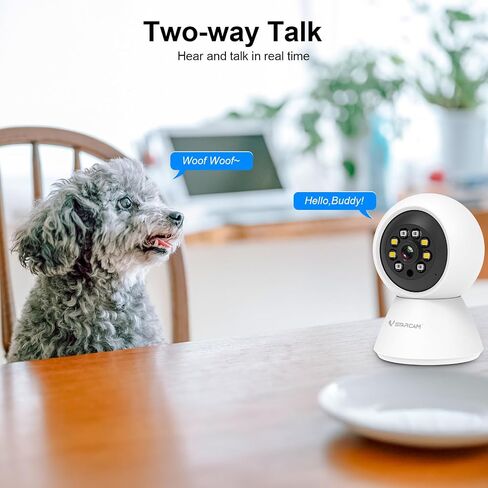VSTARCAM 3MP Indoor Pet Camera, 2.4G WiFi Camera for Home Security Camera with Phone APP, PIR Motion Detection, Color Night Vision, 2-Way Talking, for Baby/Pet/Elderly Care (2pk) in Saudi Arabia