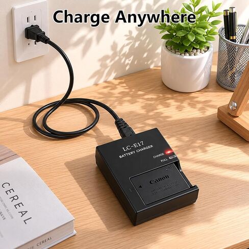 LC-E17 Battery Charger for Canon: Compatible with LP-E17 LC-E17 LC-E17E Battery for EOS Rebel T7i T6i T6s SL3 SL2 77D 8000D 800D 760D 750D 200D M6 M5 M3 Kiss X8i DSLR Cameras & More in Saudi Arabia