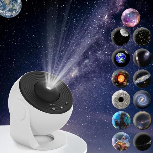 Galaxy Projector, 13 in 1 Planetarium Star Projector Realistic Starry Sky Night Light with Solar System Constellation Moon for Bedroom Ceiling Home Theater Living Room Decor in Saudi Arabia
