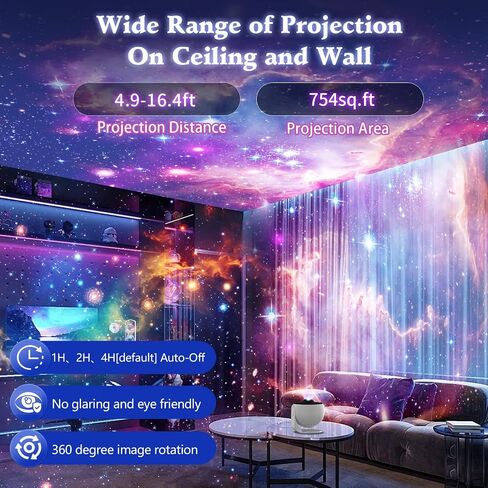 Galaxy Projector, 13 in 1 Planetarium Star Projector Realistic Starry Sky Night Light with Solar System Constellation Moon for Bedroom Ceiling Home Theater Living Room Decor in Saudi Arabia