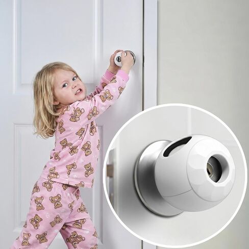 1 Pack Childproof Door Knob Covers Babyproof Child Door Locks Door Handle Baby Proofing Door Safety for Kids in Saudi Arabia