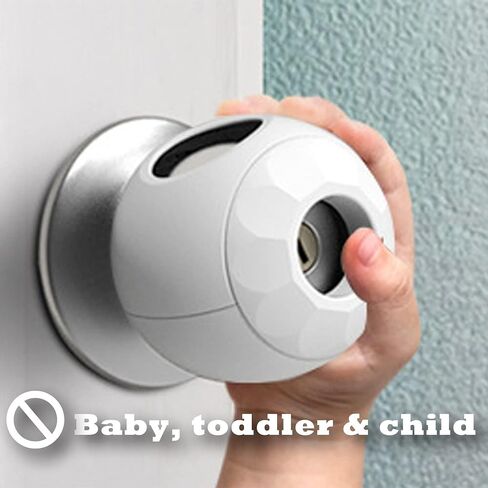1 Pack Childproof Door Knob Covers Babyproof Child Door Locks Door Handle Baby Proofing Door Safety for Kids in Kuwait