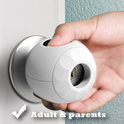 1 Pack Childproof Door Knob Covers Babyproof Child Door Locks Door Handle Baby Proofing Door Safety for Kids in Kuwait