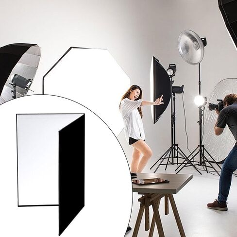 Light Reflectors Board 3 in 1 Cardboard Photography Reflector Stand Up Folding Board Cardboard Suitable for Still Life Photography in Kuwait