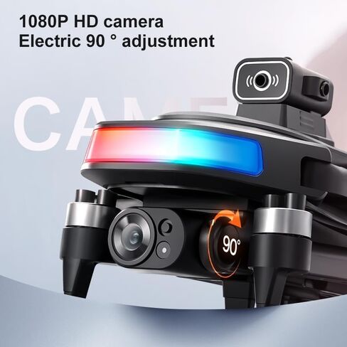 Drone with UHD Camera for Adults, FPV Drone with Screen on Controller, Brushless Motor, Obstacle Avoidance One Key Start/Return, 3 Speed Modes Optical Flow Foldable RC Quadcopter, Aerial Photography Drones with LED Lights Gifts for Beginners Adults in Saudi Arabia